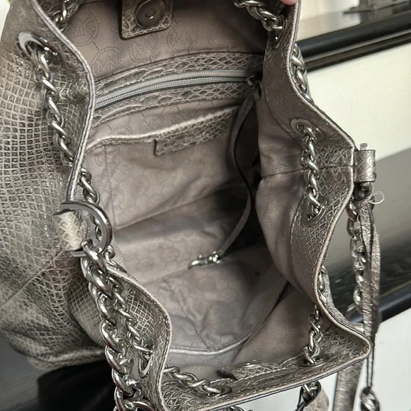 Michael Kors Metallic Silver Shoulder Bag - Picture 12 of 12